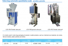 Valve bag automatic quantitative scale